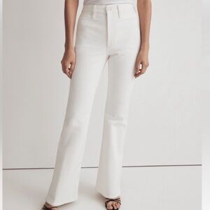 Madewell Women's White Flare Jeans